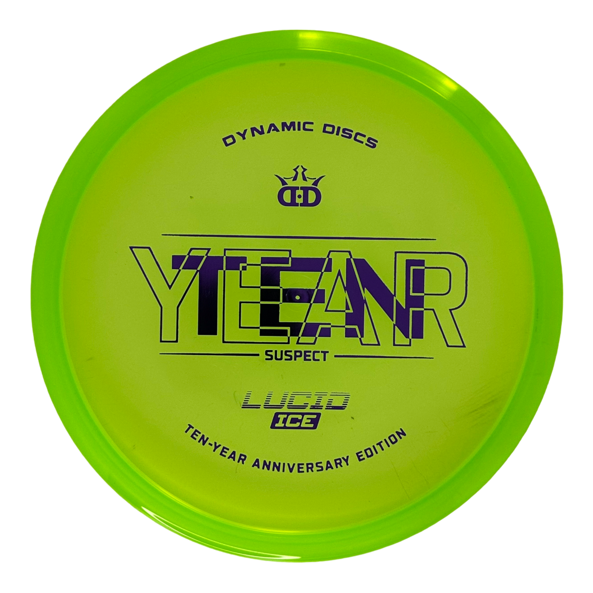 Dynamic Discs Lucid Ice Suspect 10 Year Anniversary Flight Factory