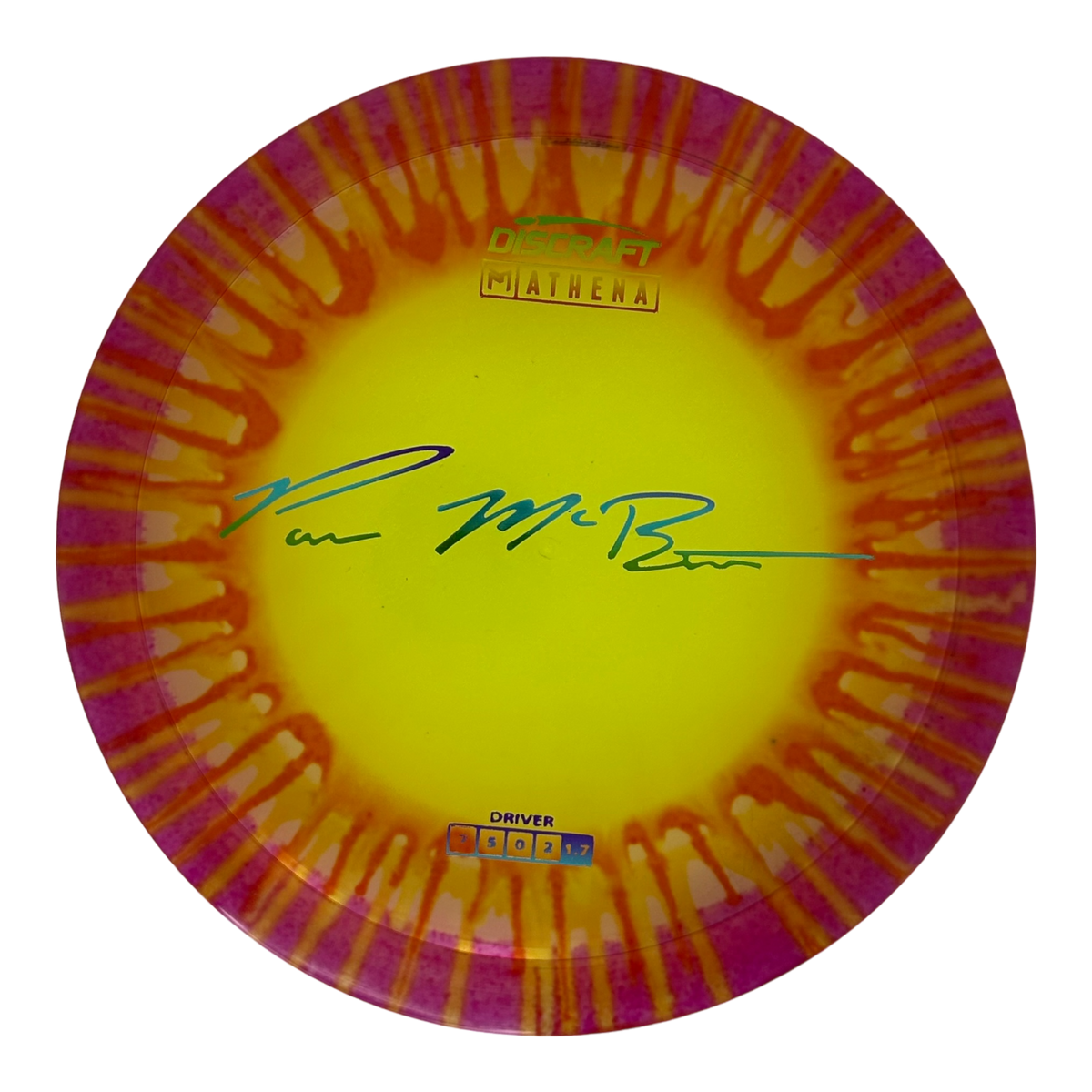 Discraft Paul McBeth Fly Dye Z Athena - Signature Stamp