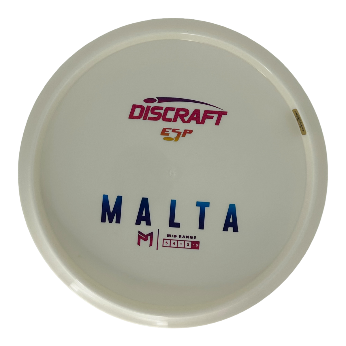 Discraft Paul McBeth White ESP Malta - Bottom Stamp