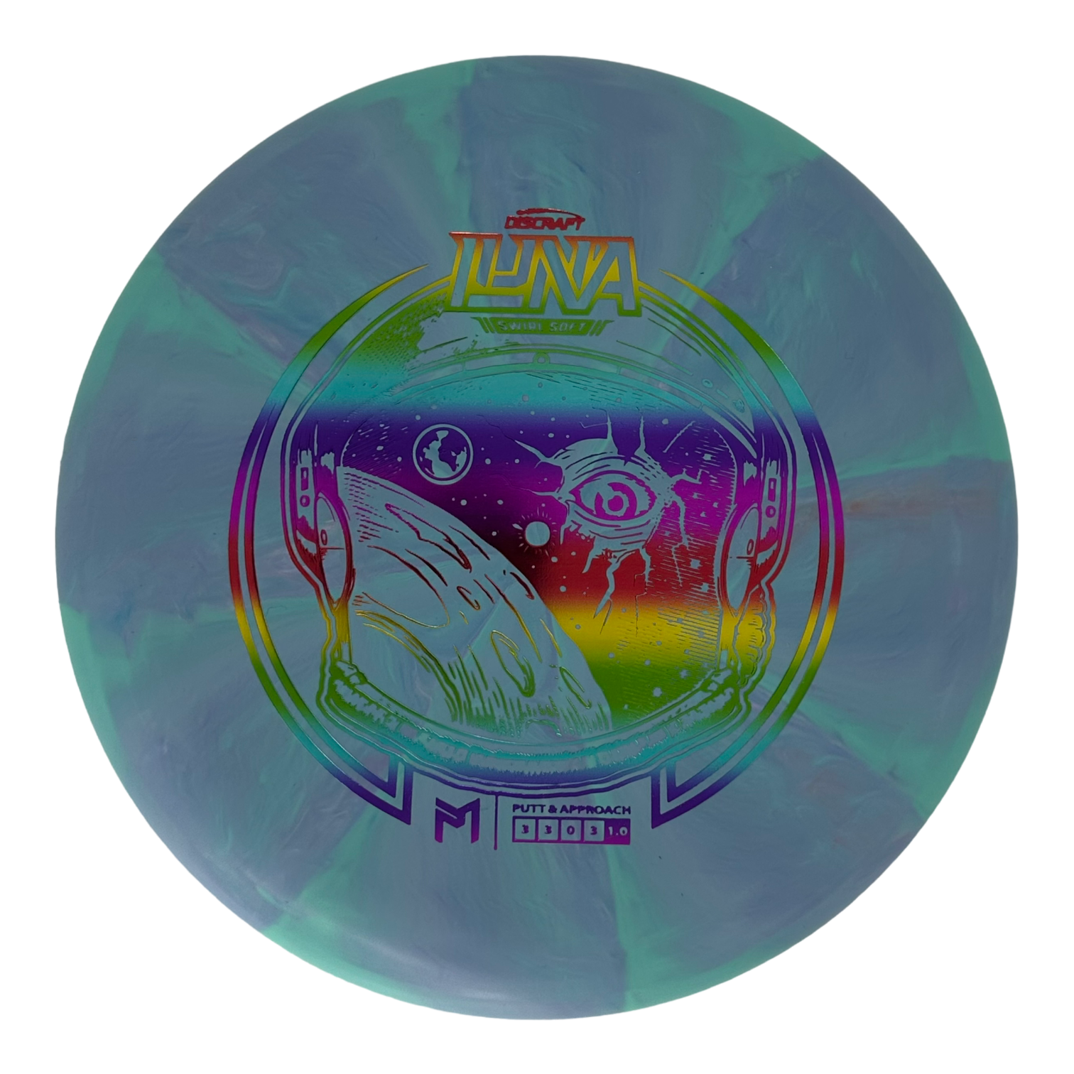 Discraft Paul Mcbeth Soft Swirl Luna Ledgestone 2023 (PreSeason) Flight Factory Discs