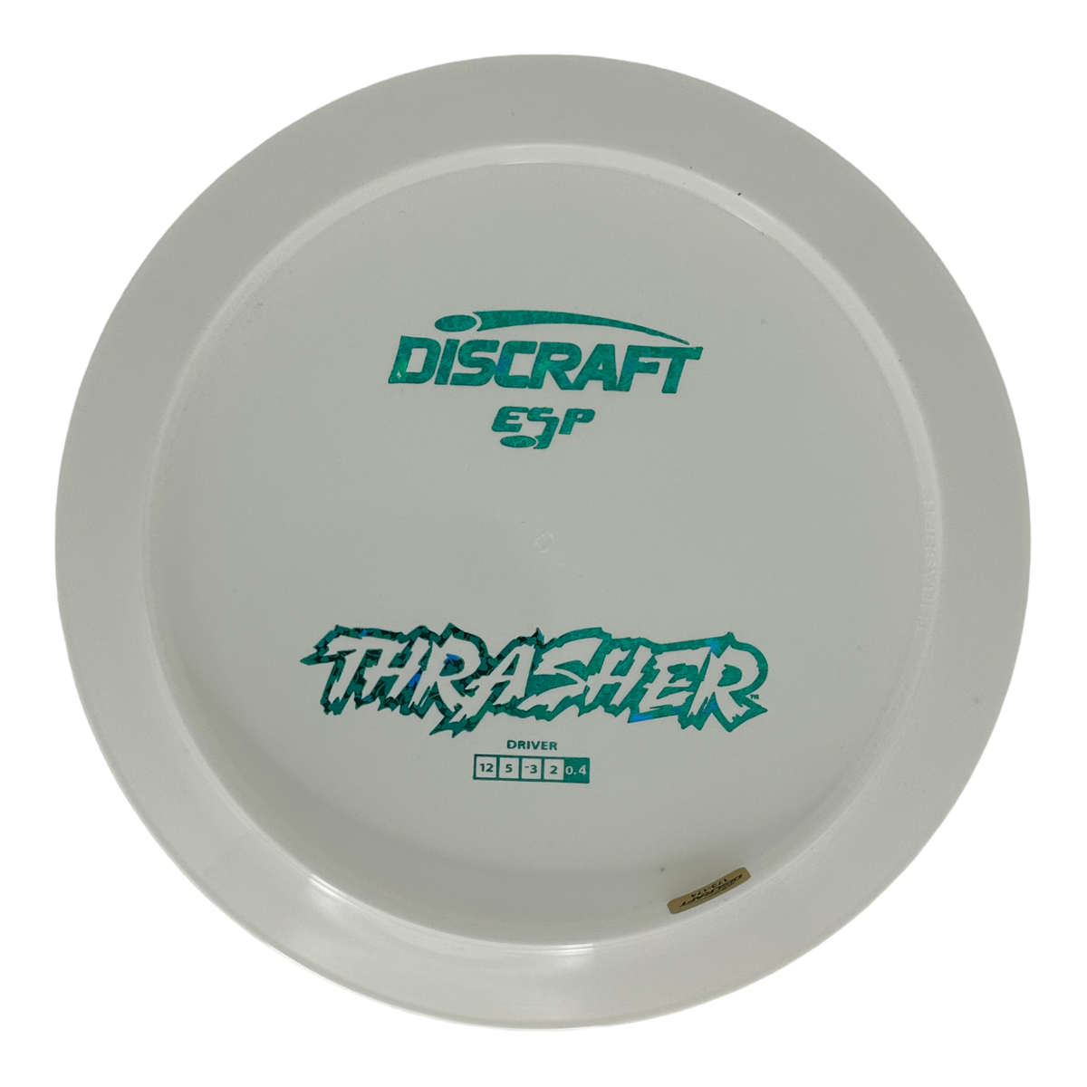 Discraft White ESP Thrasher - Bottom Stamp