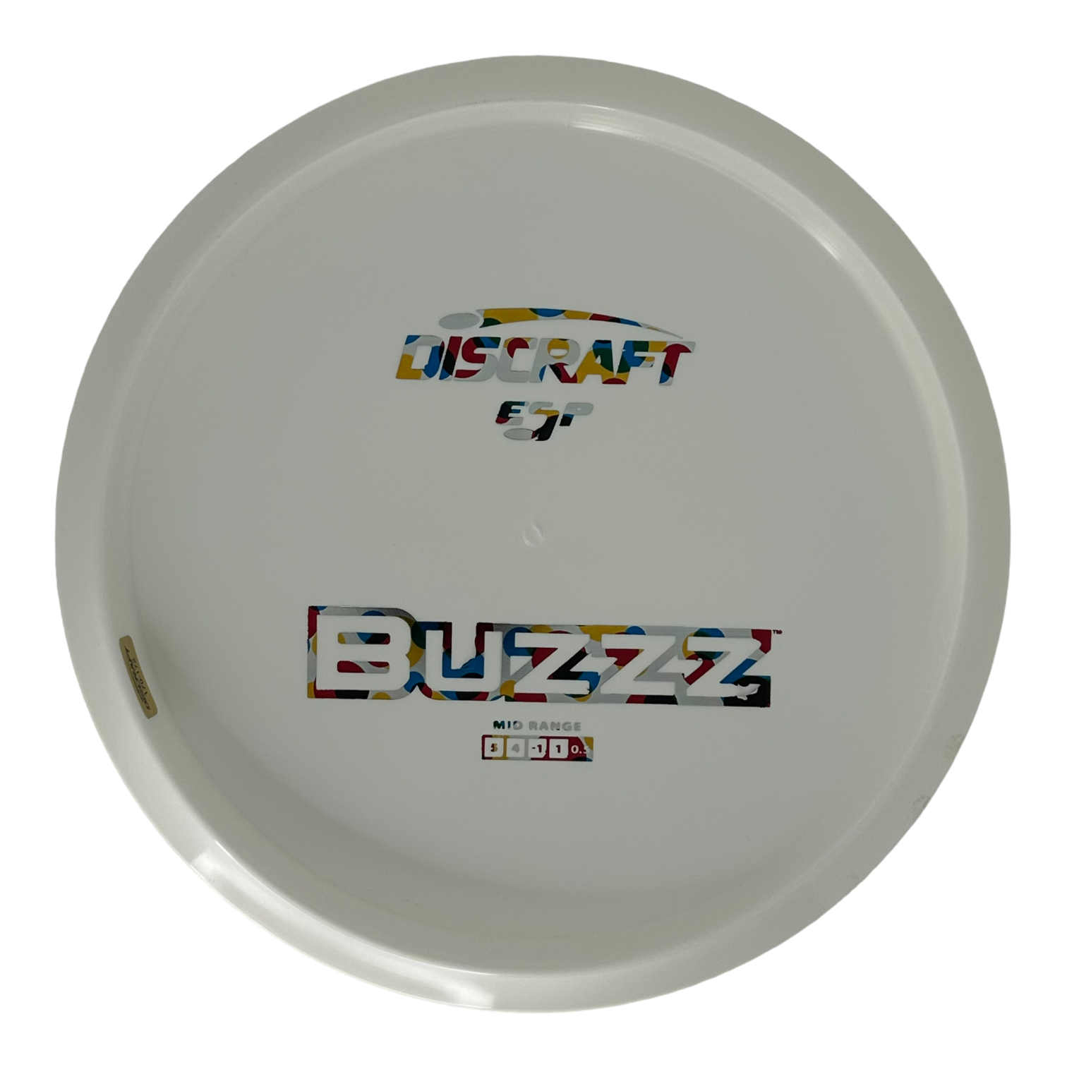 Discraft White ESP Buzz - Bottom Stamp - Flight Factory Discs