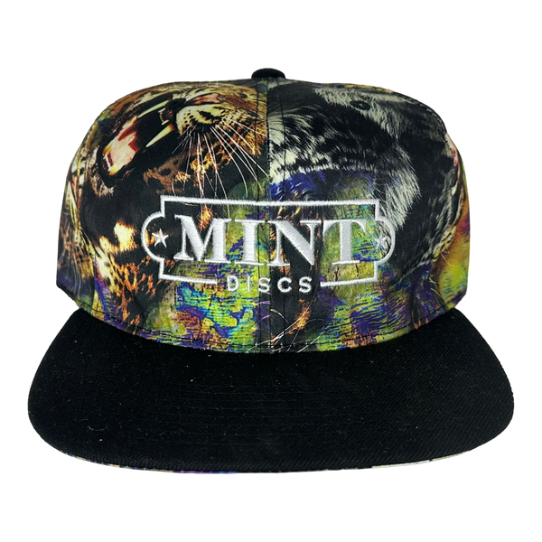 Mint Discs FlatBill Snapback Hat Animal Print Flight Factory Discs