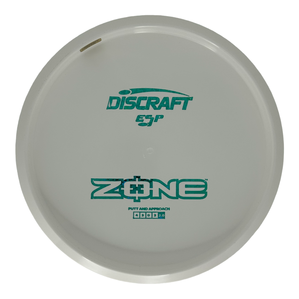 Discraft White ESP Zone - Bottom Stamp