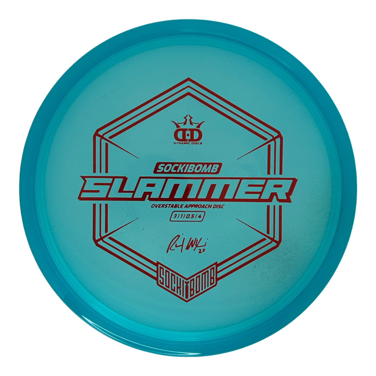 Dynamic Discs Lucid Ice Sockibomb Slammer - Ricky Wysocki