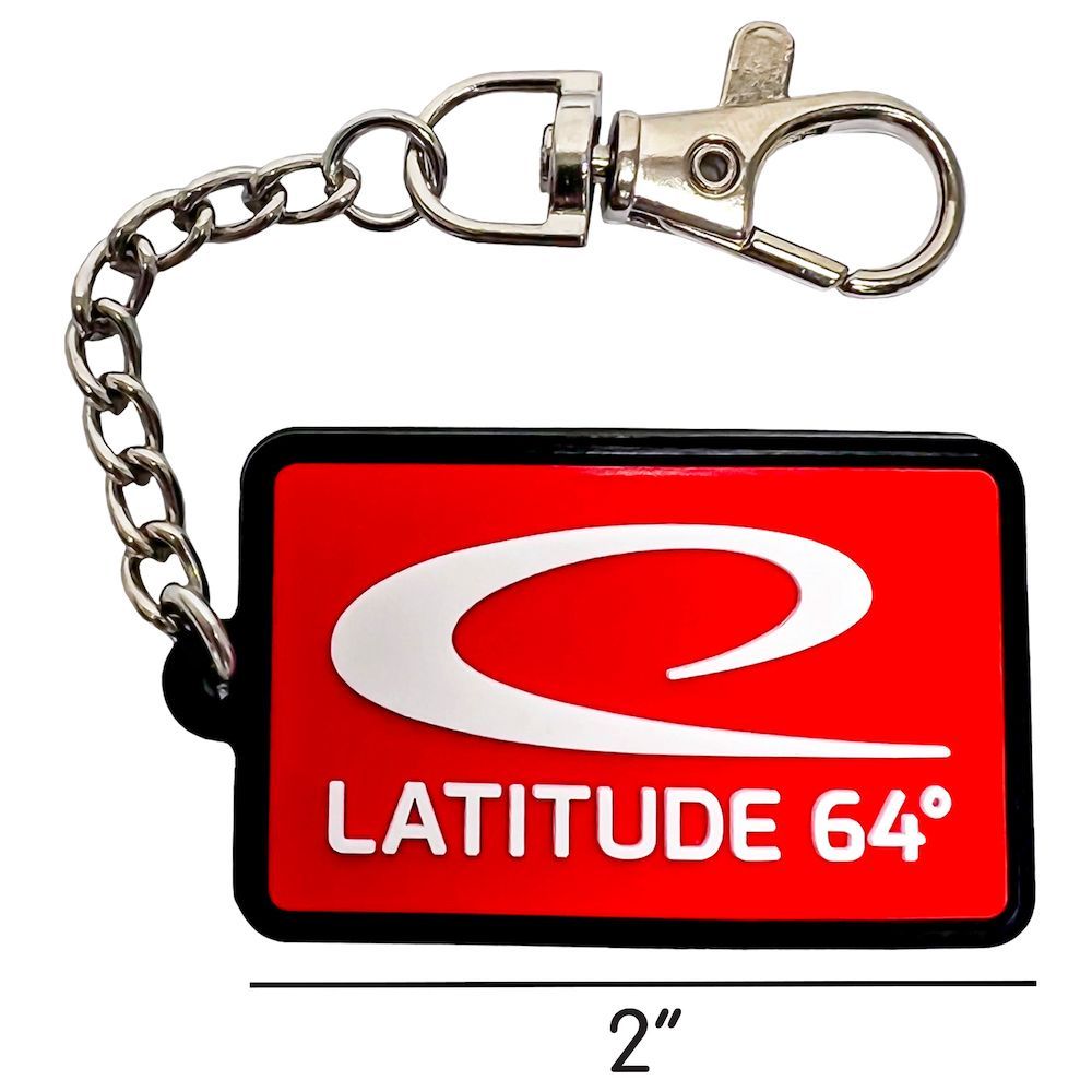 Latitude 64 Logo Rubber Keychain