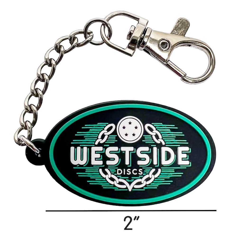 Westside Discs Logo Rubber Keychain