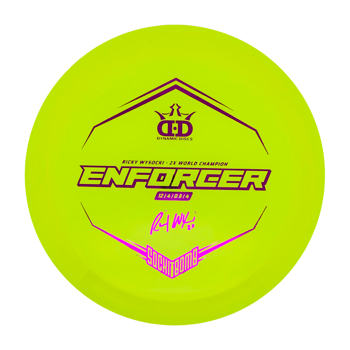 Dynamic Discs LucidX Enforcer Ricky Wysocki Sockibomb Flight