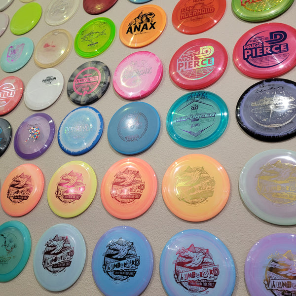 DiscWHO Disc Golf Display Wall Hangers Flight Factory Discs