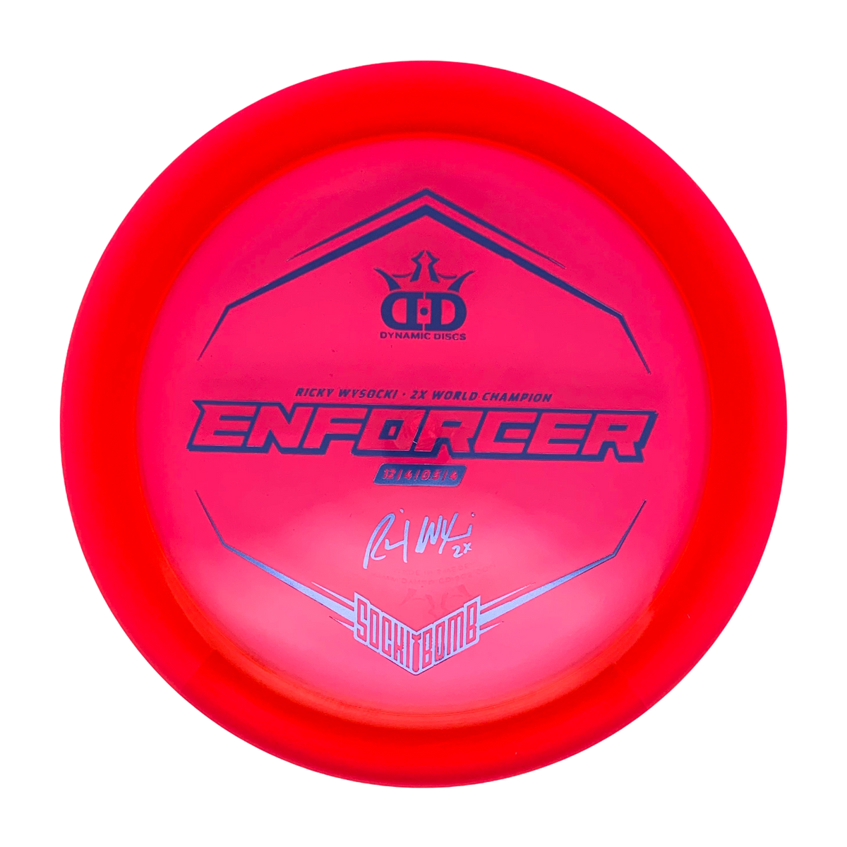 Dynamic Discs LucidX Enforcer Ricky Wysocki Sockibomb Flight
