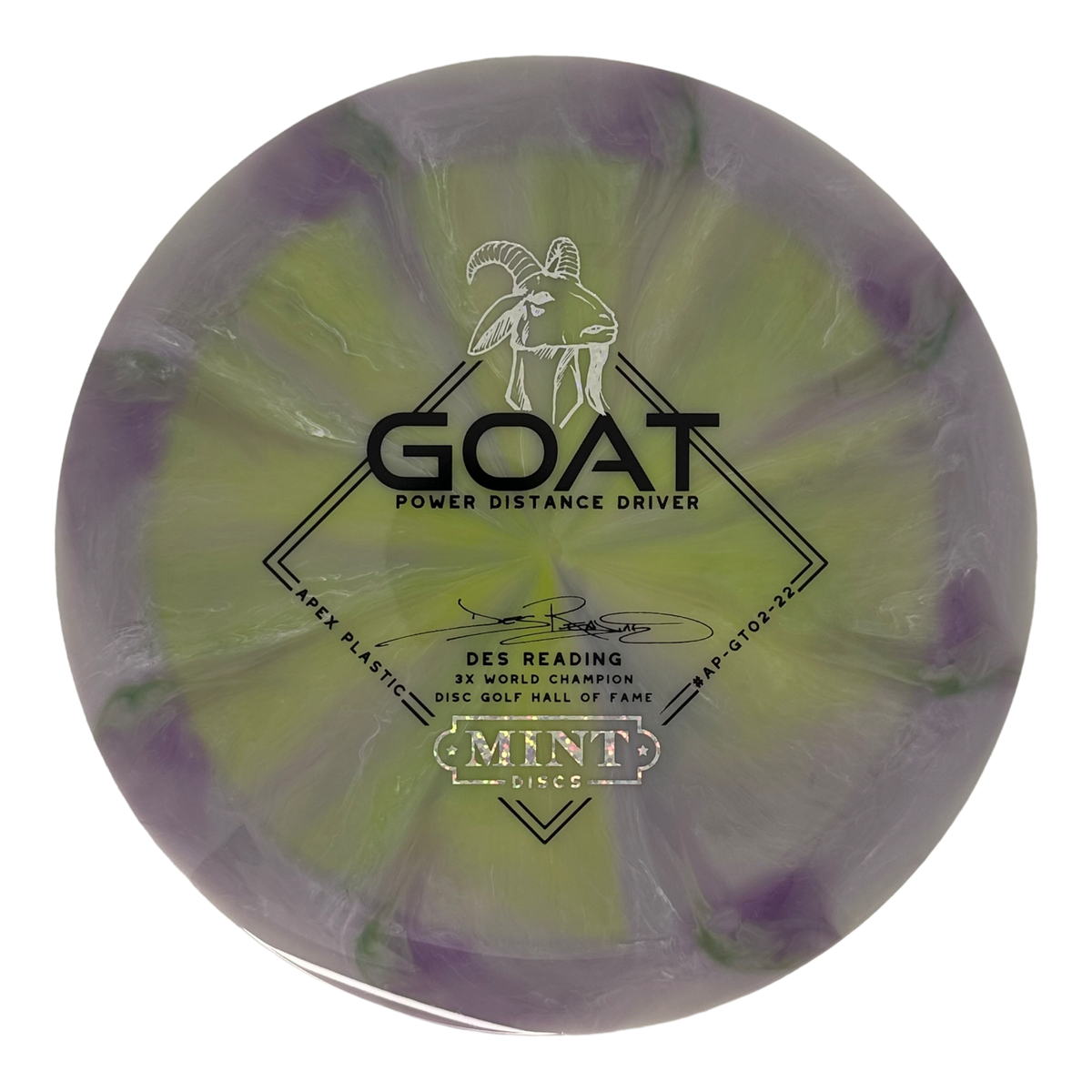 Mint Discs Swirly Apex Goat - Des Reading Signature Series
