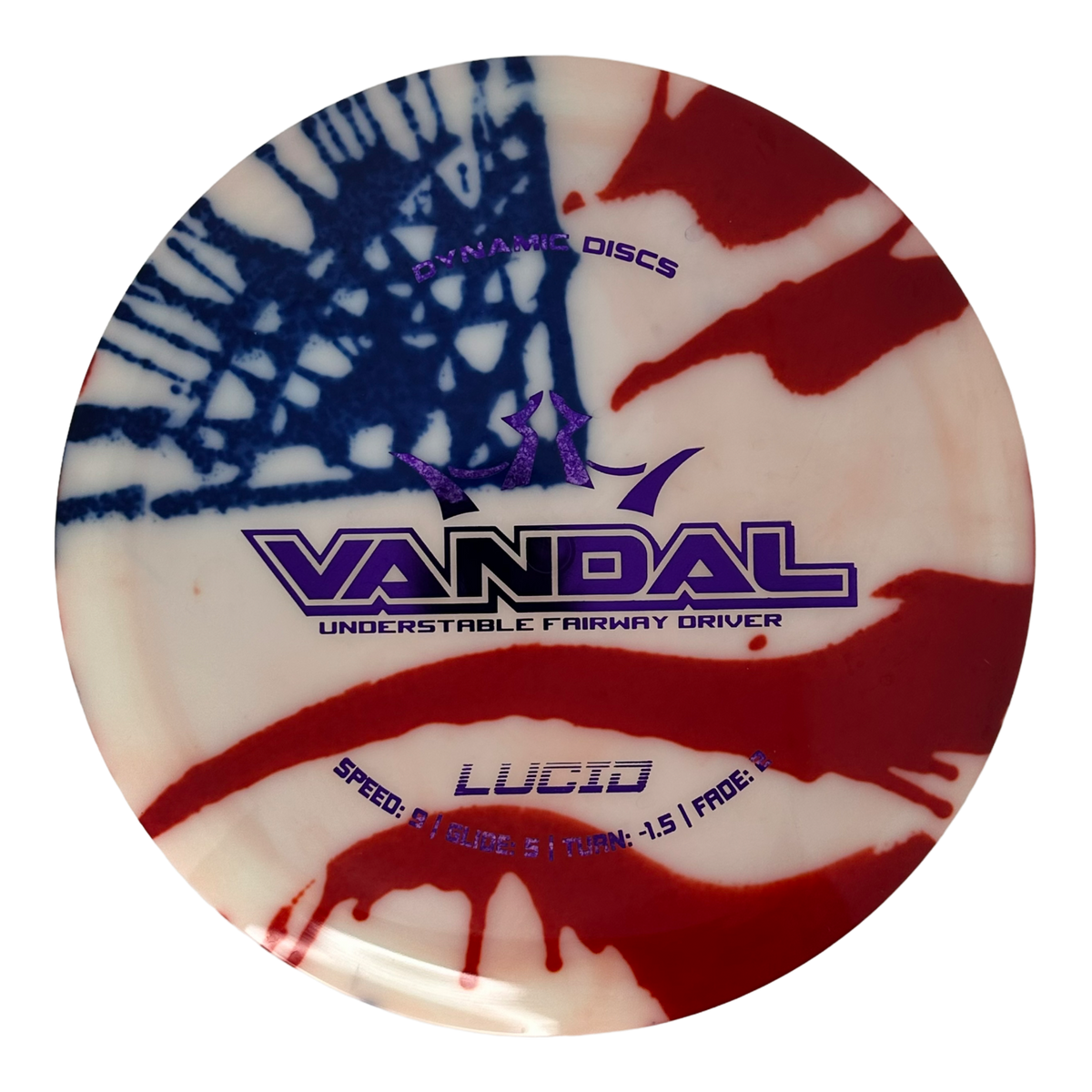 Dynamic Discs Lucid Vandal - MyDye American Flag