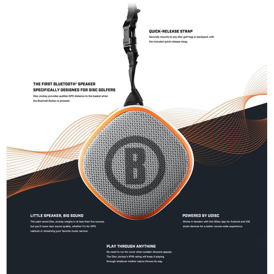 Bushnell Disc Jockey Bluetooth Speaker - Ledgestone Edition